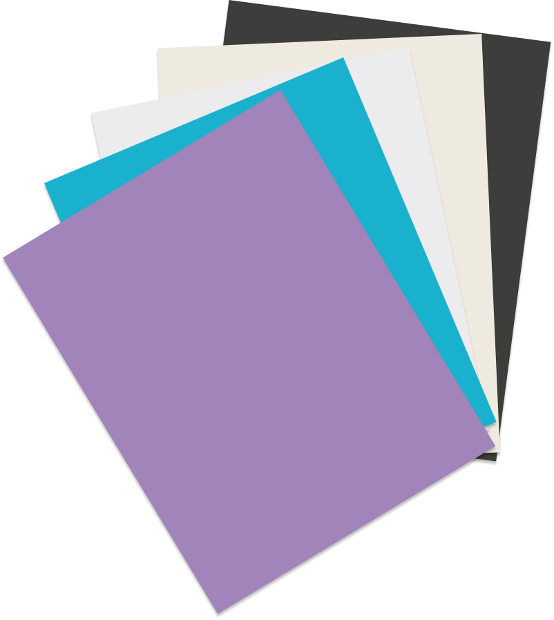 Colorful sheets of paper stacked together in vibrant hues.
